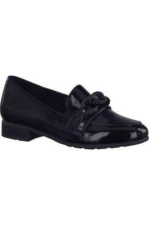 Jana 24260 Black patent wide fitting shoe