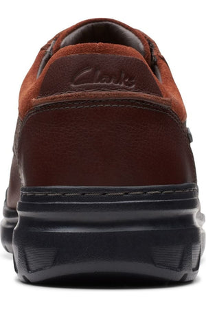Clarks Mens Rockie WalkGTX waterproof shoe in tan leather
