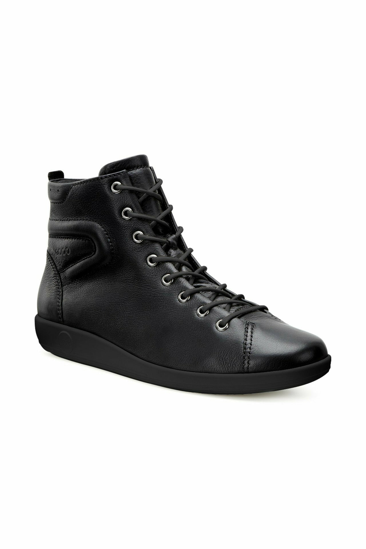 Ecco Womens Soft Boot 206523-56723 in black leather