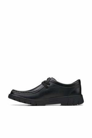Clarks Branch Low Youth black leather