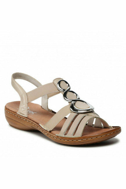 Rieker Ladies sandals 60841 60 in beige