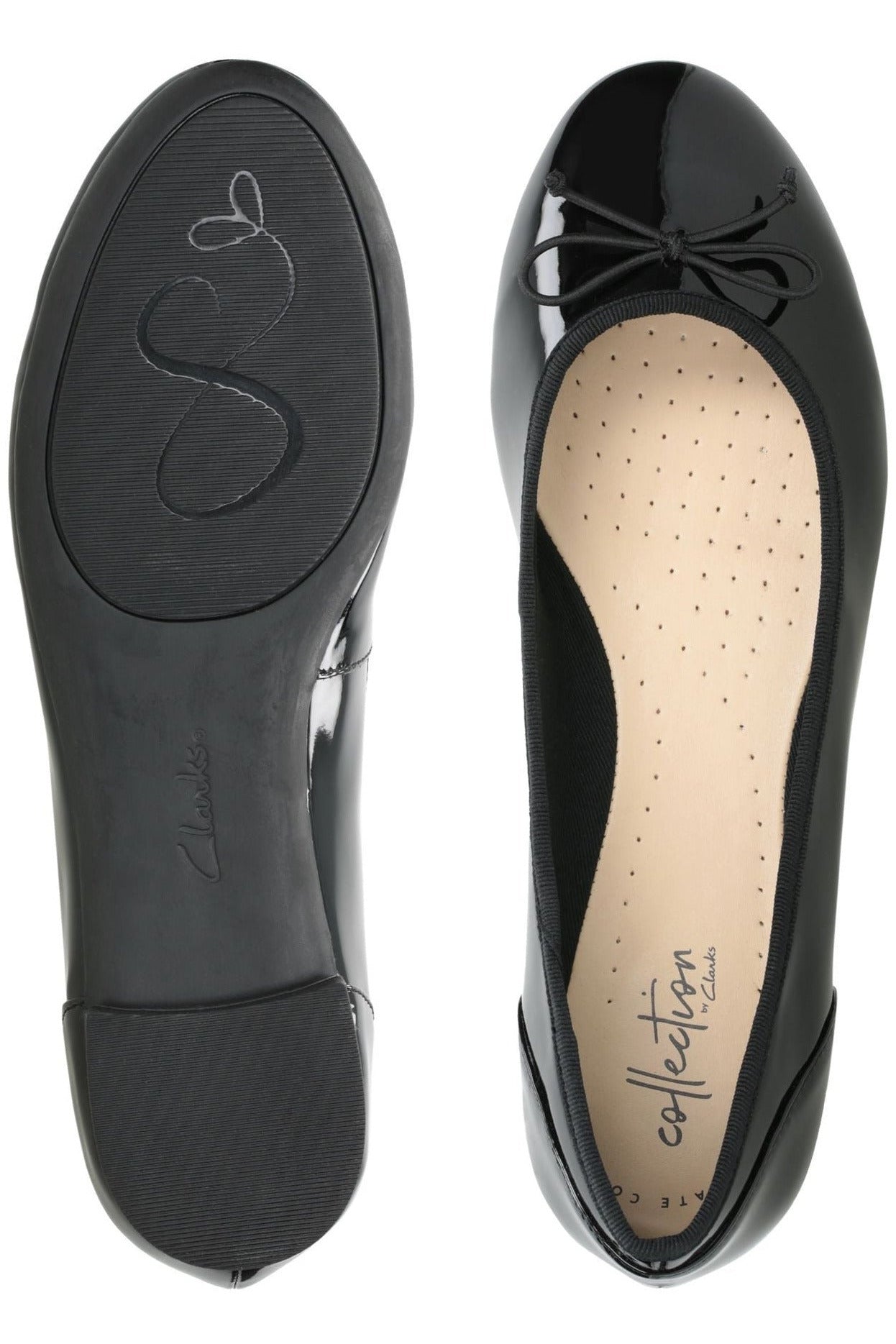 Clarks Womens Couture Bloom Black Patent