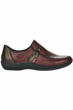 Rieker Ladies slip on shoe L1759 30 Red