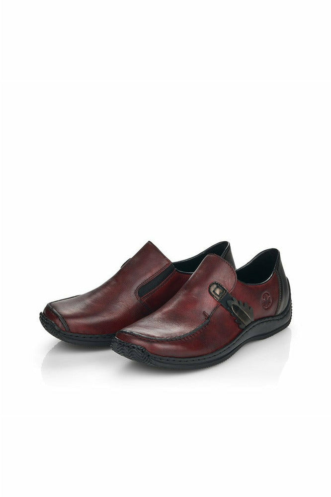 Rieker Ladies slip on shoe L1759 30 Red