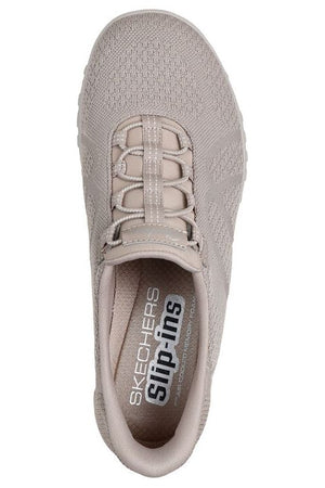 Skechers Ladies 100762 BREATHE EASY KNITTY WAVES in Taupe