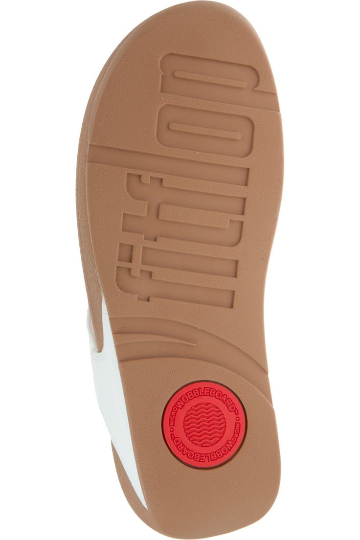 FitFlop Lulu Leather Toe  Post in white leather