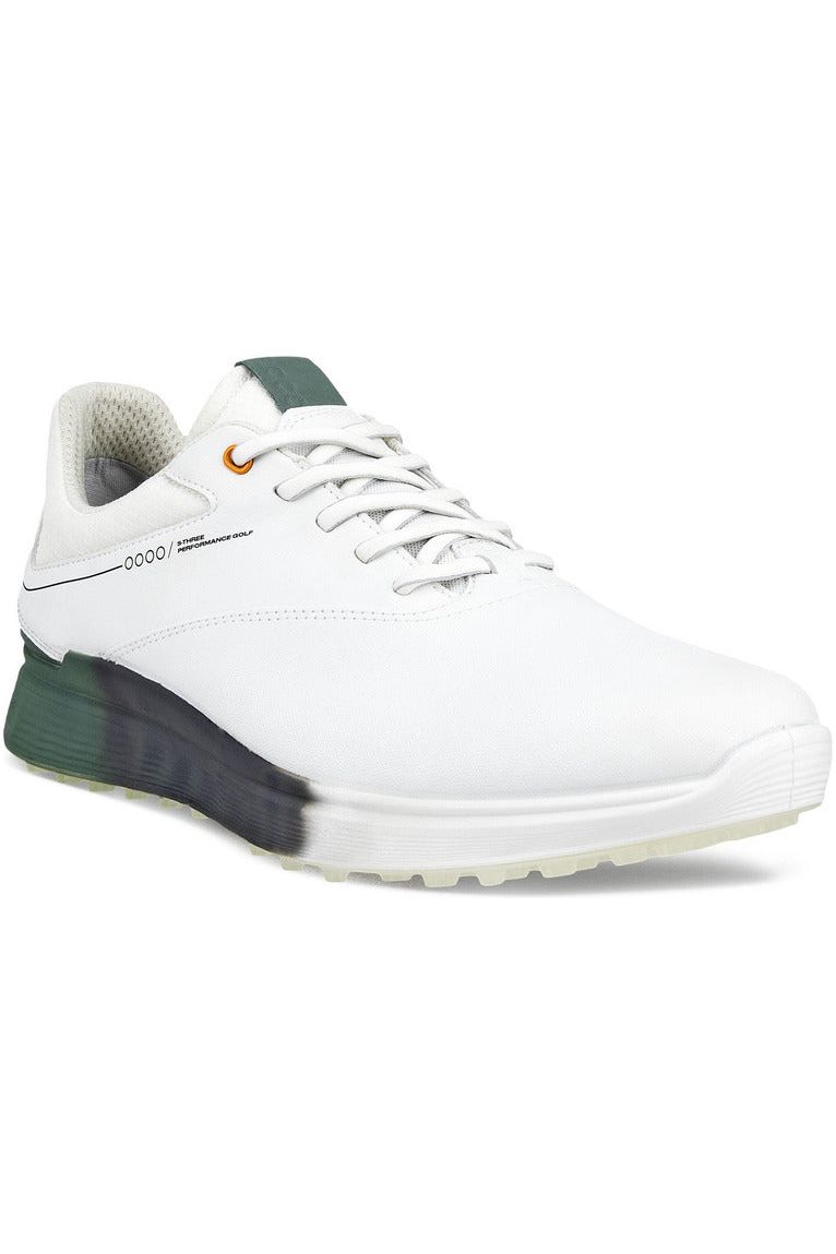 Ecco 102944-01007 Buty golfowe z białej skóry