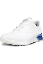 Ecco Mens 102954-60616 golf shoes in white leather