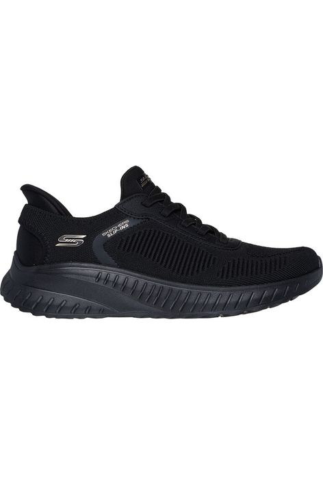 Skechers Ladies 117497 BOBS SQUAD CHAOS CURRENT MU in Black