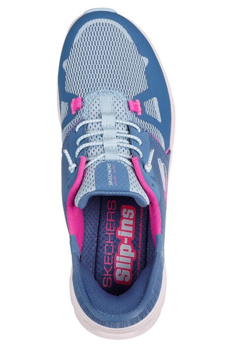 Skechers Ladies 150420 GLIDE-STEP PRO in Slate/Pink