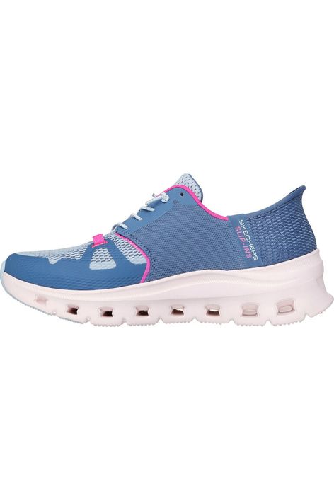 Skechers Ladies 150420 GLIDE-STEP PRO in Slate/Pink