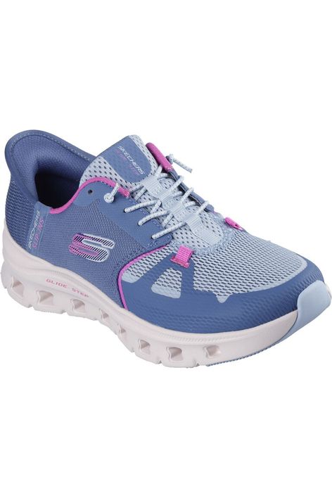 Skechers Ladies 150420 GLIDE-STEP PRO in Slate/Pink