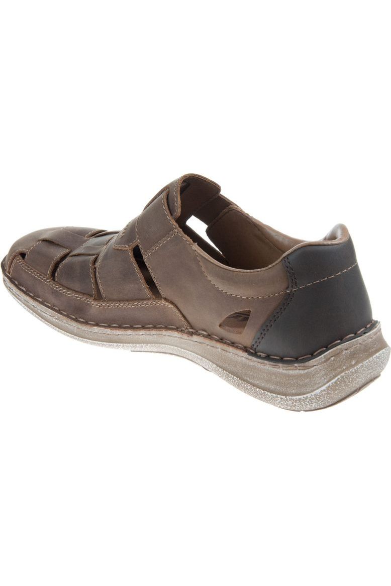 Rieker Mens Leather Fisherman Sandal 03078-25 Brown