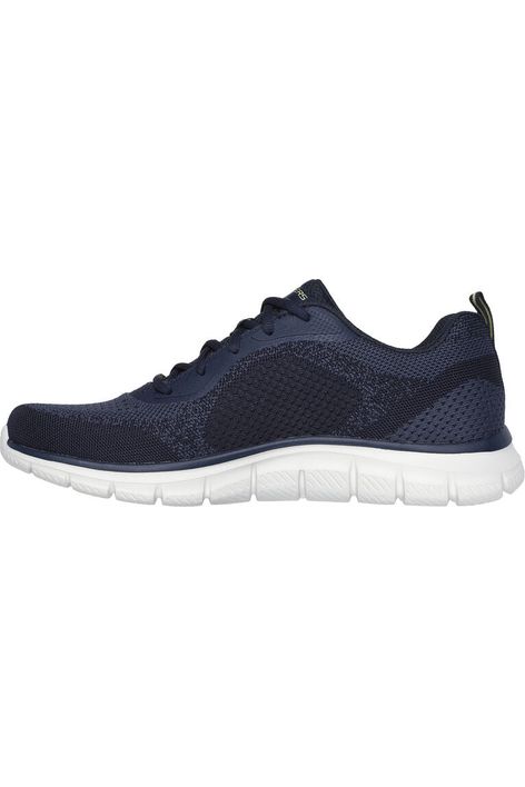 Skechers Mens 232699 TRACK GLENDOR in Navy/Lime