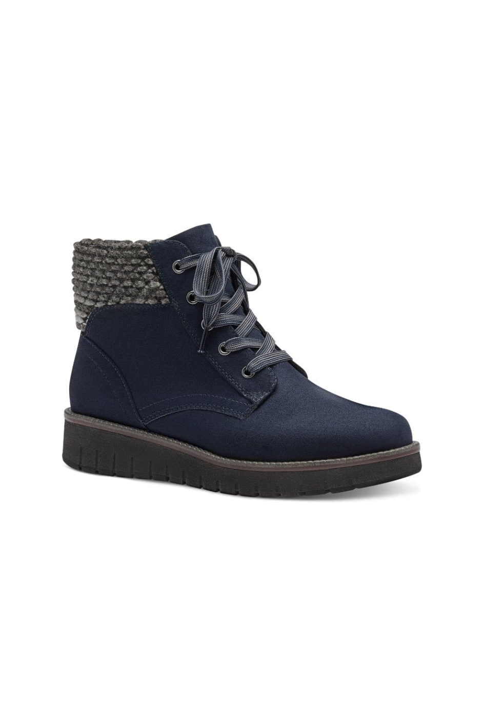 Marco tozzi navy ankle boots hotsell