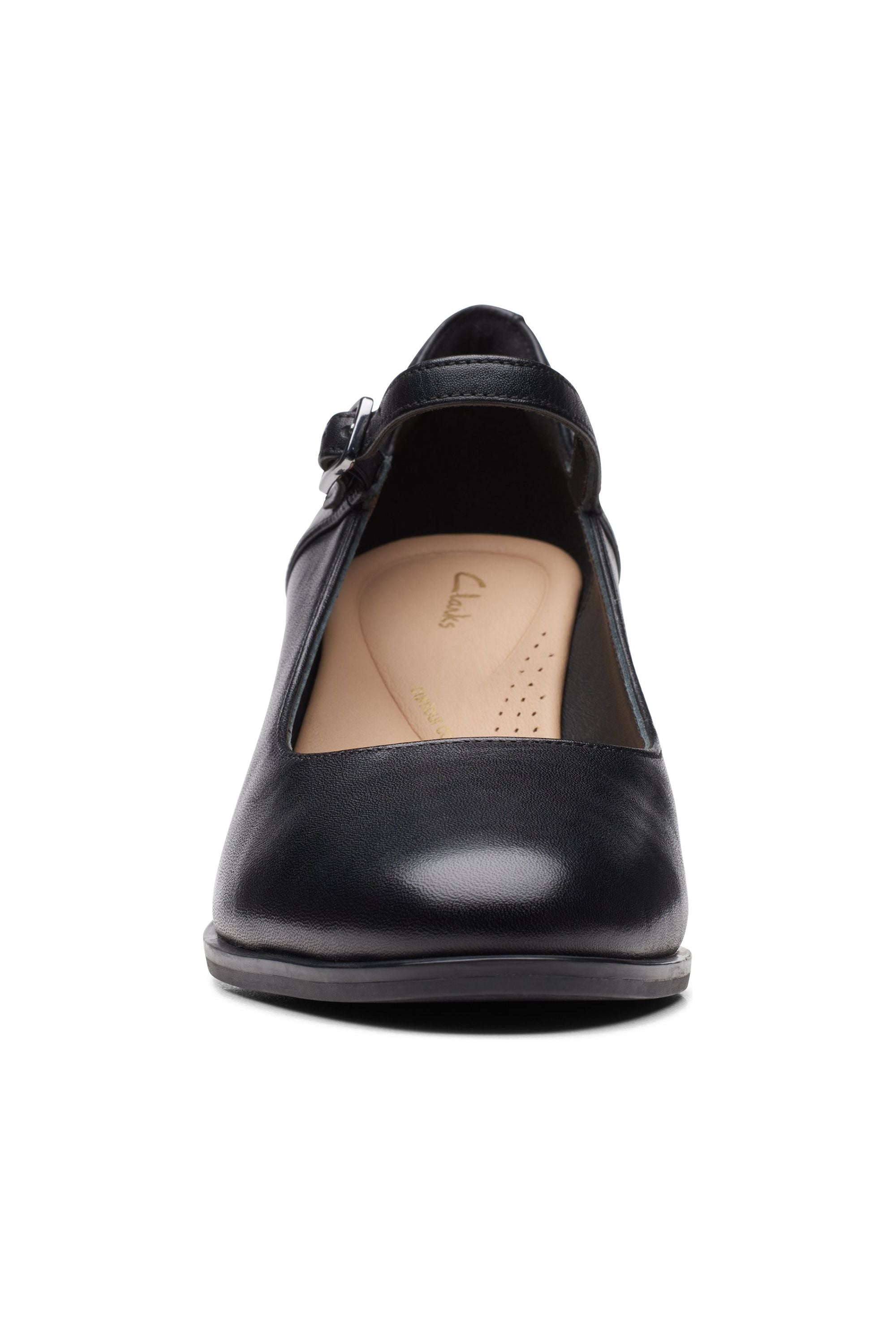 Clarks Freva55 Strap in black leather