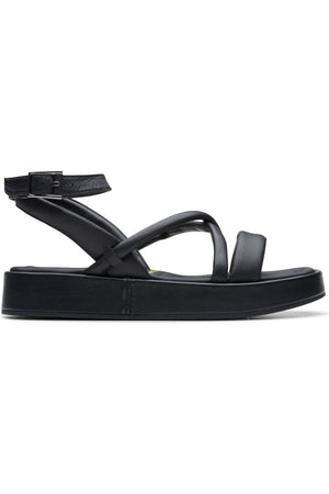 Clarks Alda Cross in Black leather