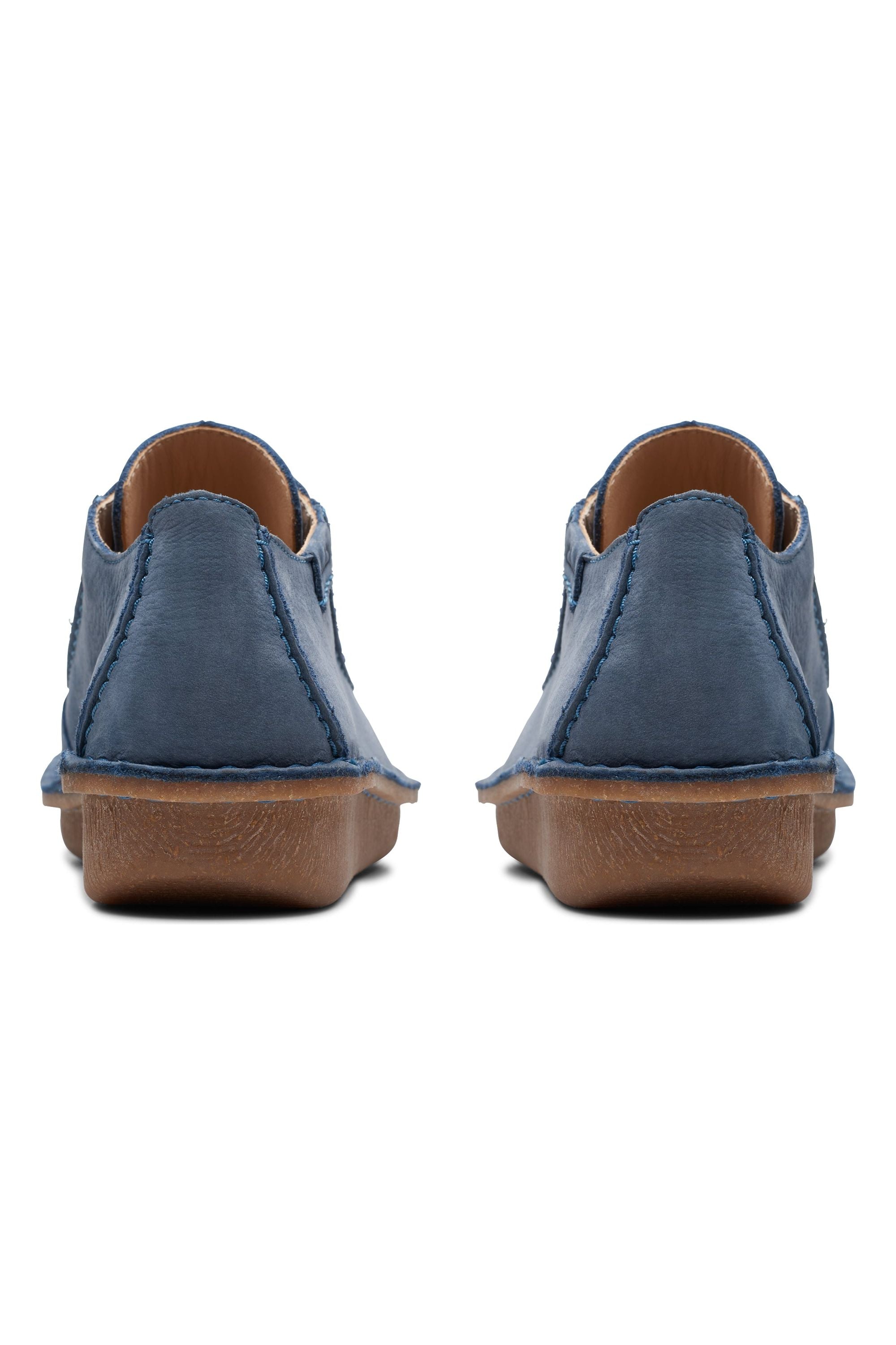 Clarks Womens Funny Dream in Blue Nubuck