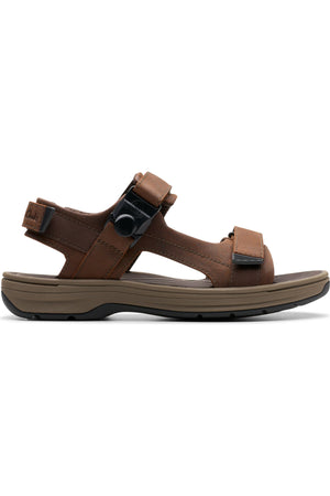 Clarks Saltway Trail sandal in dark brown leather