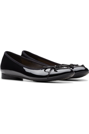 Clarks Loreleigh Rae in black patent