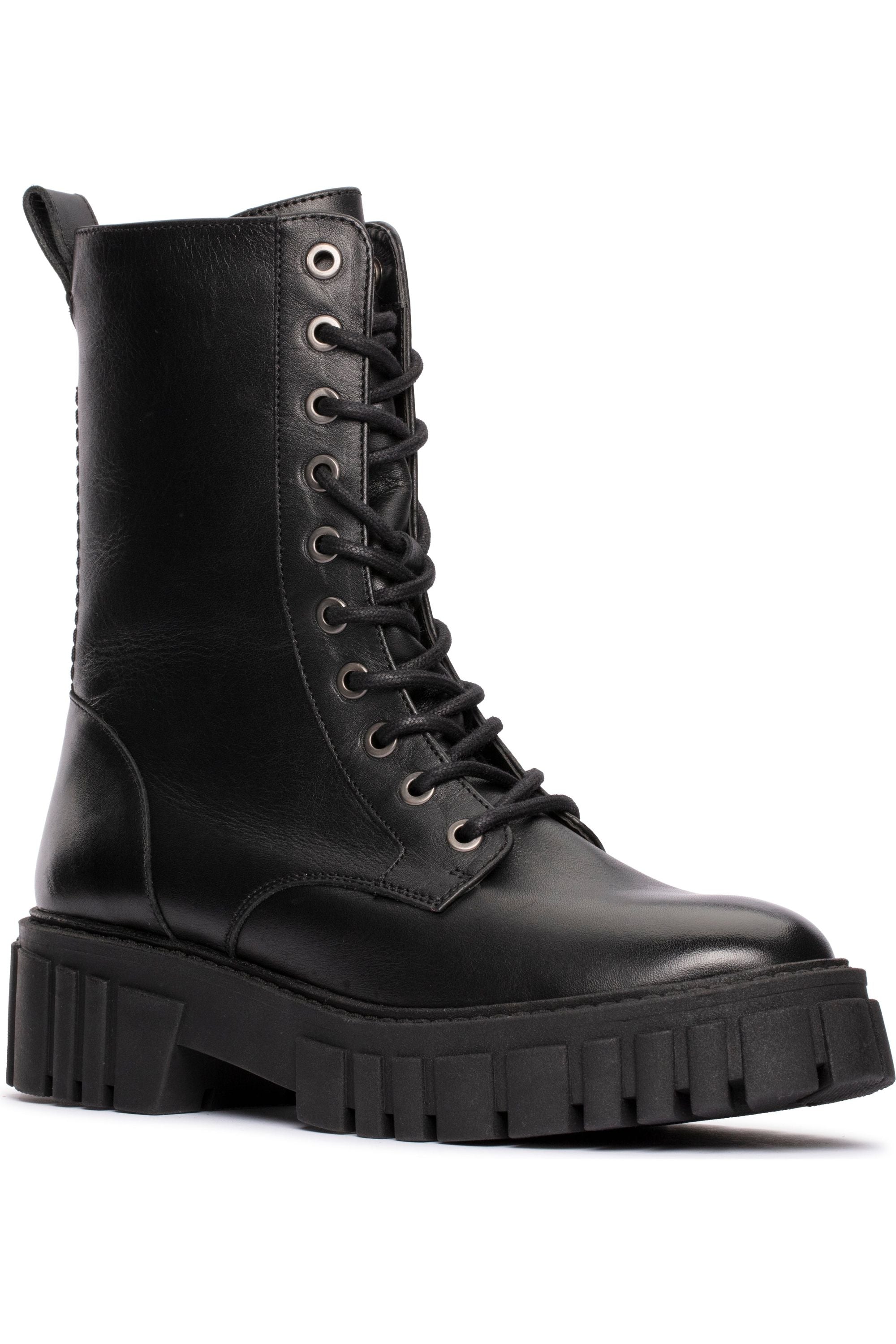 Clarks Page Lace boot in Black Leather JM Shoes Ltd