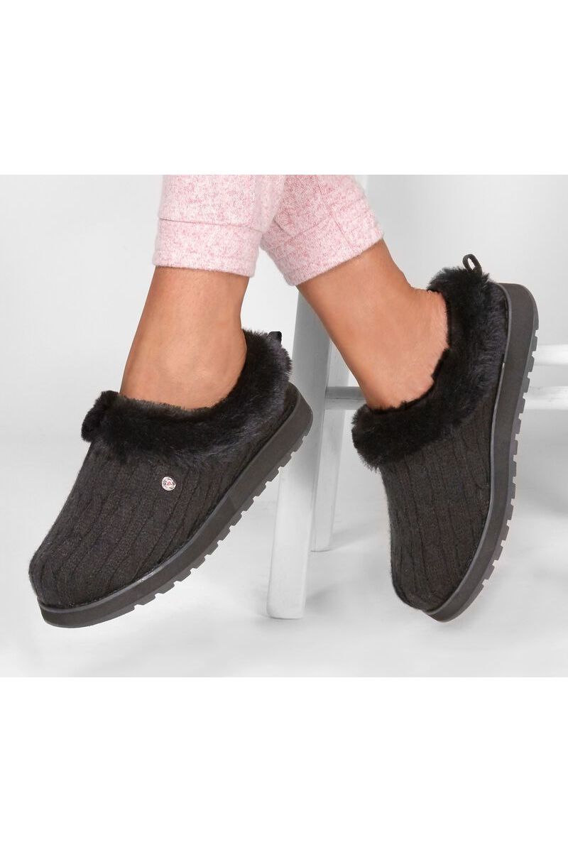 Skechers Bobs Keepsakes Ice Angel Slipper 31204 black