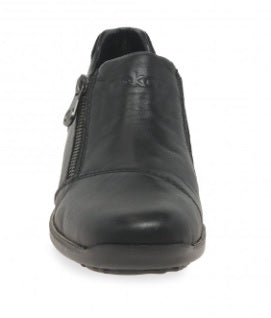 Rieker Shoes 44287-00 black slip on waterproof shoe