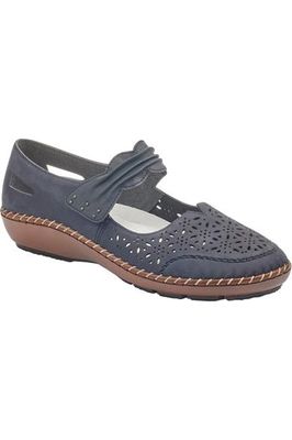 Rieker Ladies Shoes 44896 14 blue