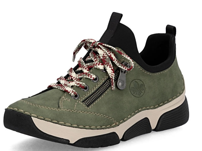 Rieker ladies sneaker 45973-54 khaki