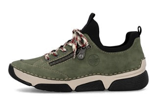 Rieker ladies sneaker 45973-54 khaki