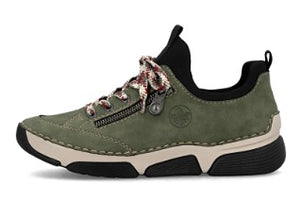 Rieker ladies sneaker 45973-54 khaki