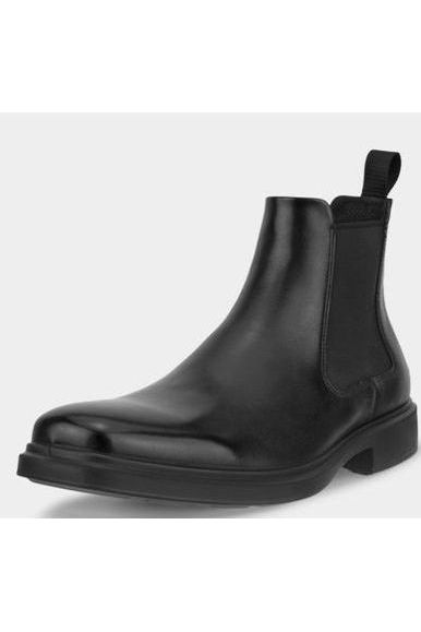 ECCO 500224 01001 Mens ankle Boot smooth black leather Meeks Shoes