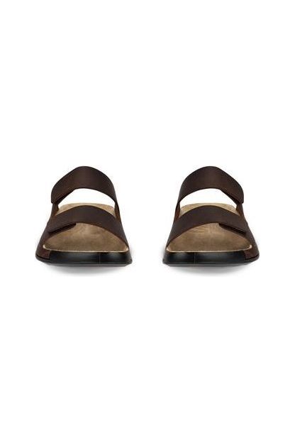 ECCO Cozmo Mens Sandal  500904-02667 in potting soil leather