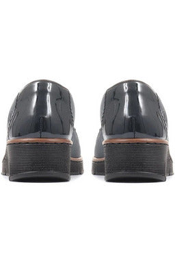 Rieker ladies slip on shoe 53751-14 navy