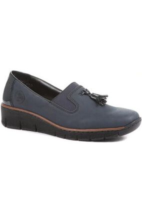 Rieker ladies slip on shoe 53751-14 navy