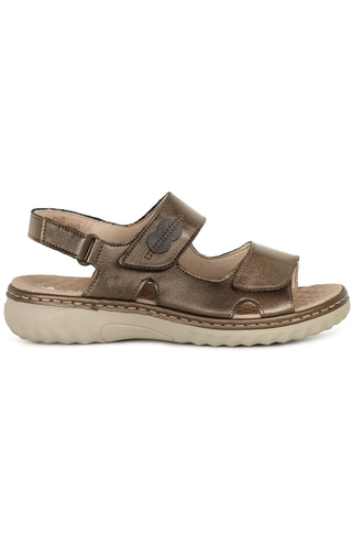 Rieker ladies sandal 60462-90 in Bronze