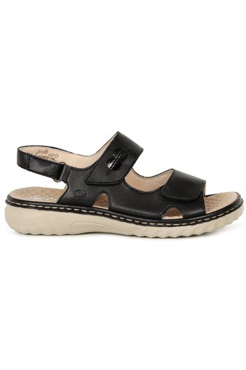 Rieker ladies sandal 60462-00 in Black