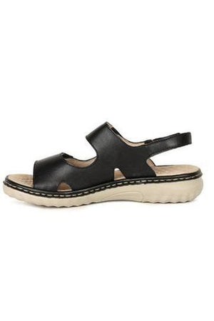 Rieker ladies sandal 60462-00 in Black