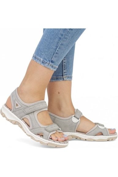 Rieker Ladies Walking Sandals 68866 40 Grey