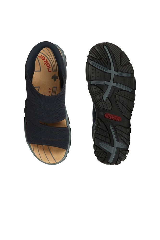 Rieker Women's Walking Sandals 68895-14 in Navy