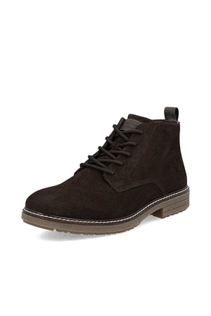 Rieker Mens Boot 33106-25 in brown suede