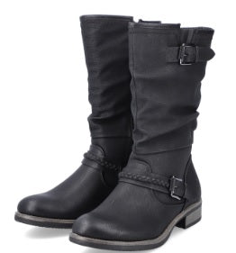 Rieker Ladies boots 98860-00 in Black