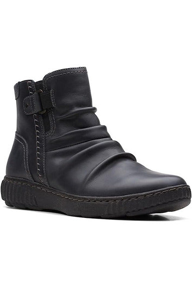 Clarks Ladies Boots CarolineOrchid in Black Leather