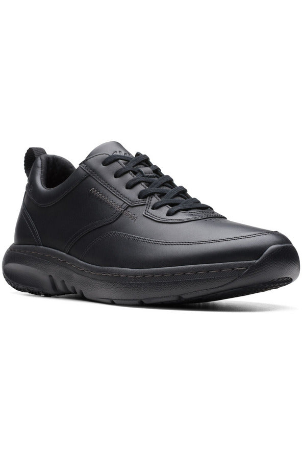 Clarks Mens ClarksPro Lace in Black Leather