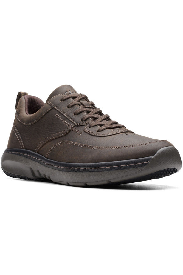 Clarks Mens ClarksPro Lace in Dark Brn Tumble