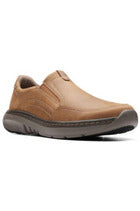 Clarks Mens slip on shoe Clarkspro Step in Beeswax Leather