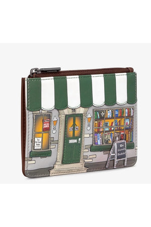 Yoshi Curiosity Bookshop Zip Top Purse Y1321 Brown