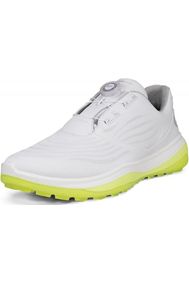 Ecco 132274-01007 Mens White leather Golf shoes