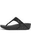 FitFlop Lulu Glitter Toe Thong black glitter