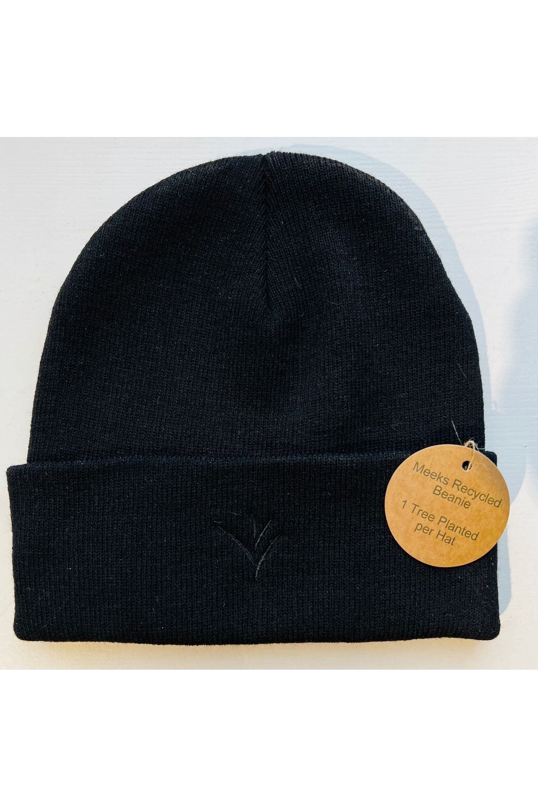 Meeks Recycled Beanie Hat in black